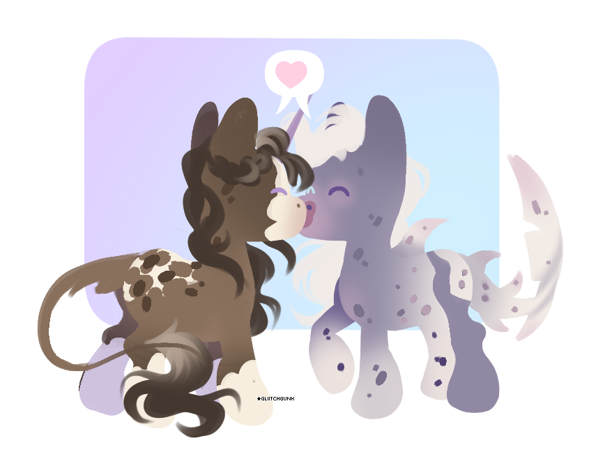 ohhh they smoochin'