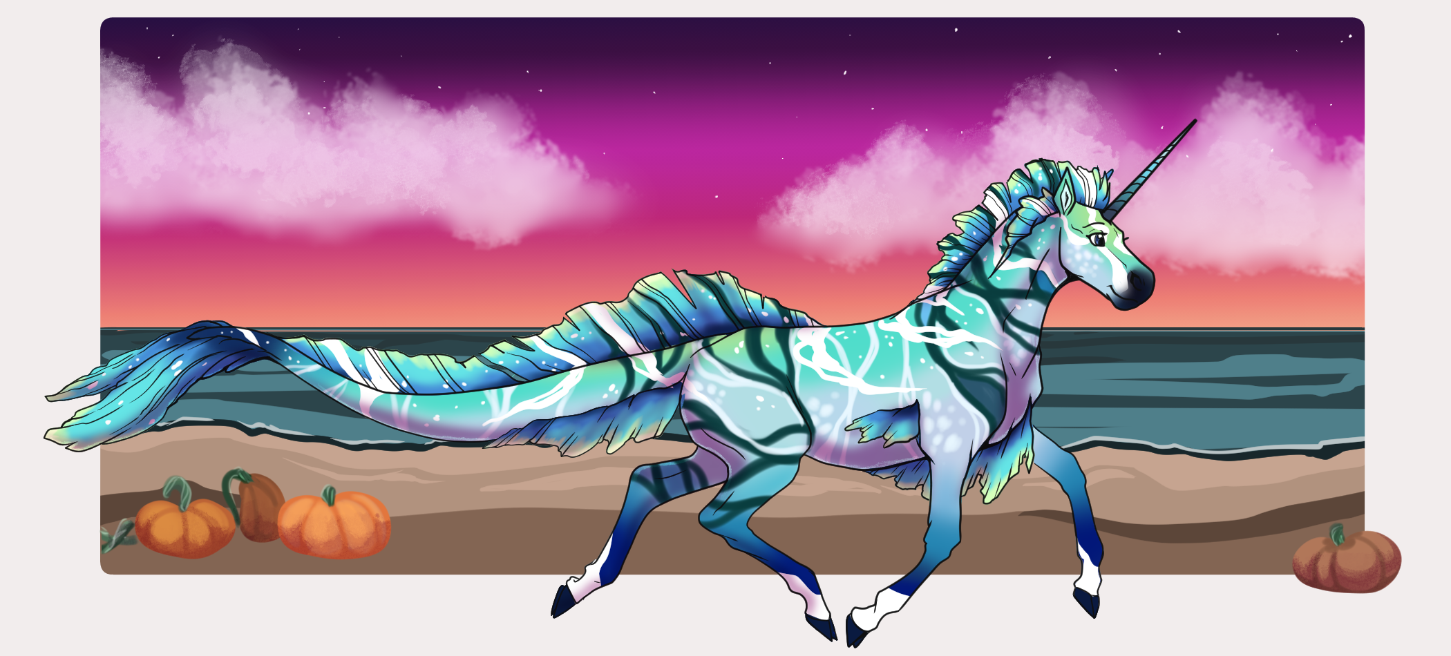 Pumpkins on the Beach