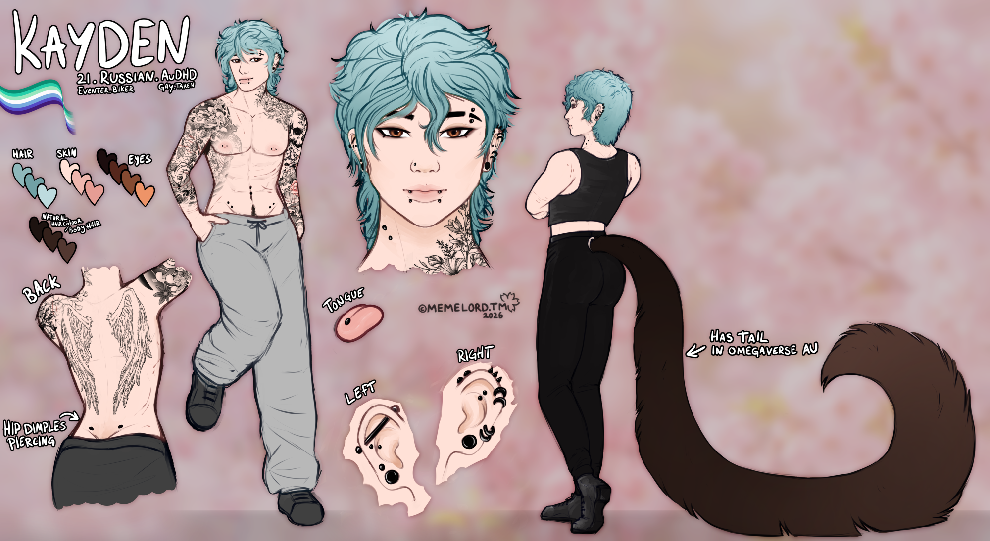 Kayden | Human AU REF SHEET