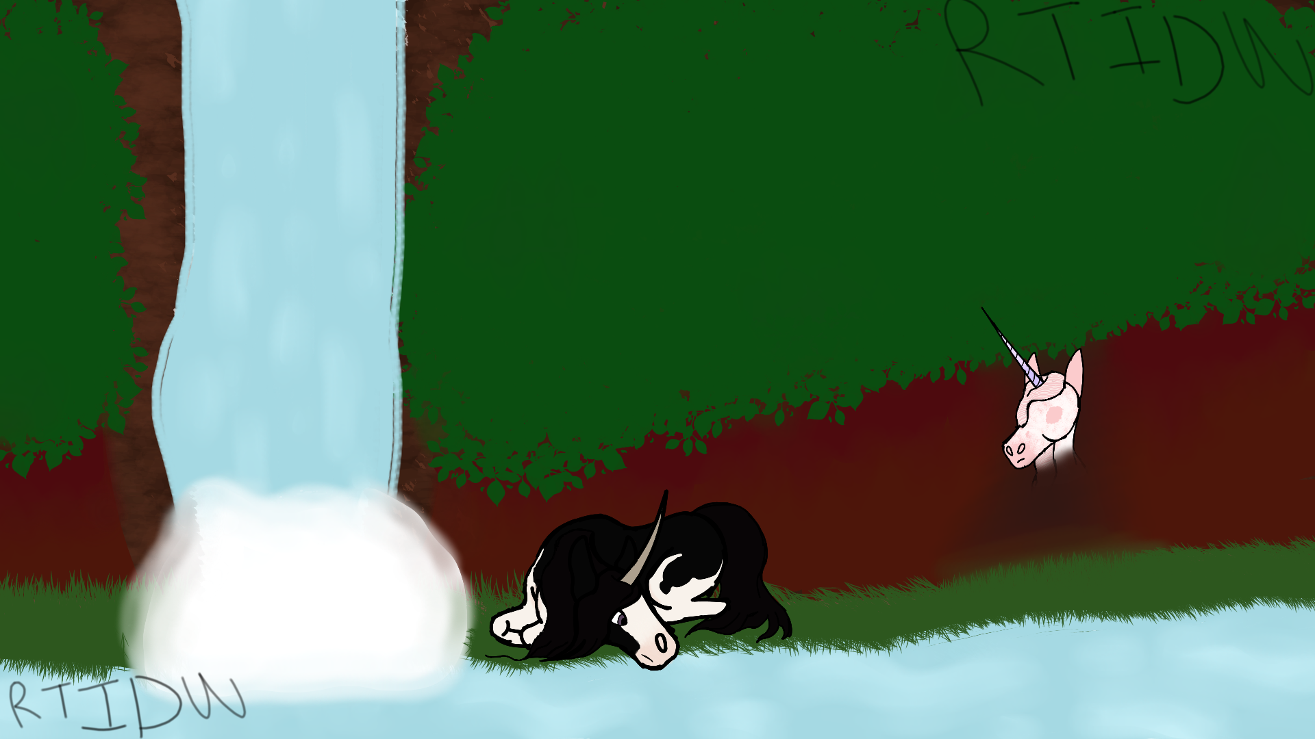 Fortune: "Waterfall: Held Back Route"