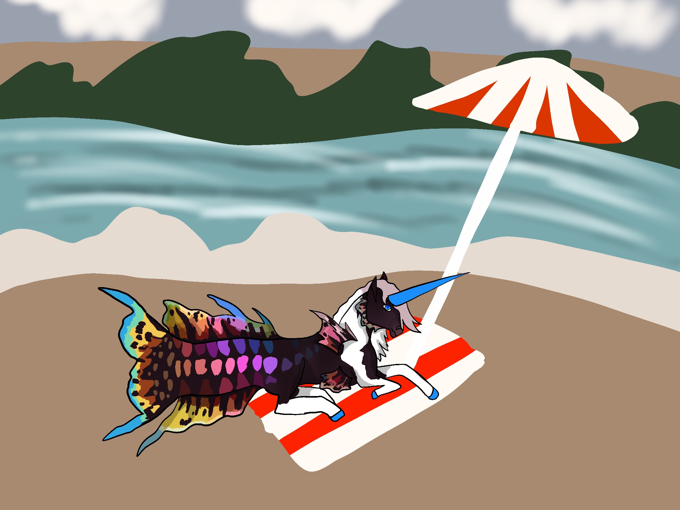 Relaxing day at the beach