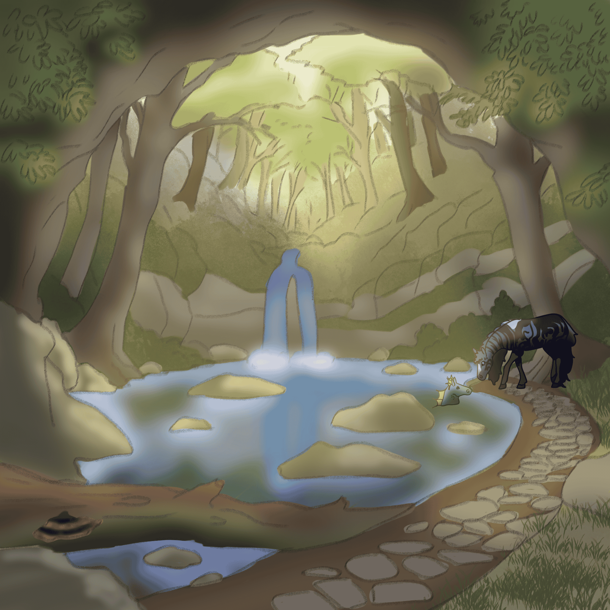 down by the mouth of the river