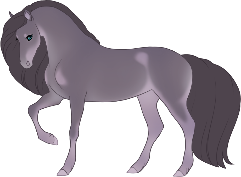 Dark blue tanpoint buckskin champagne with accents