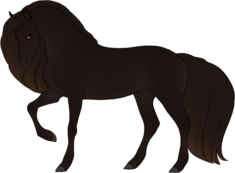 Smoky black with faded mane/tail