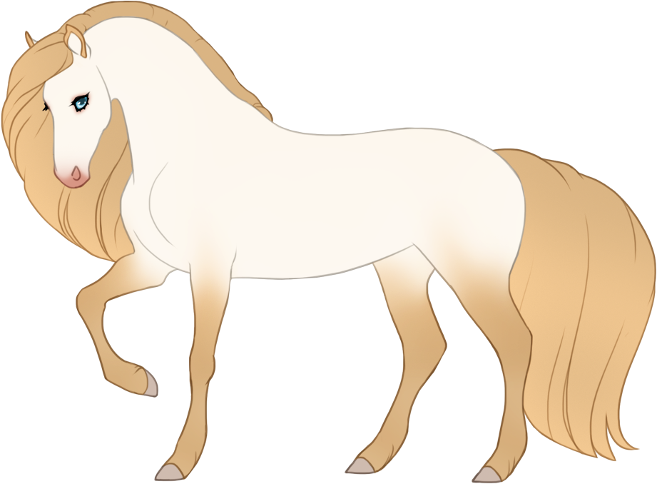 White perlino with maximal black points