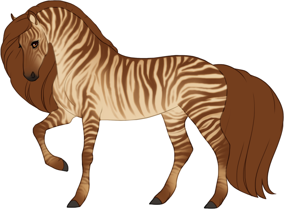 Chestnut dun with primitive markings