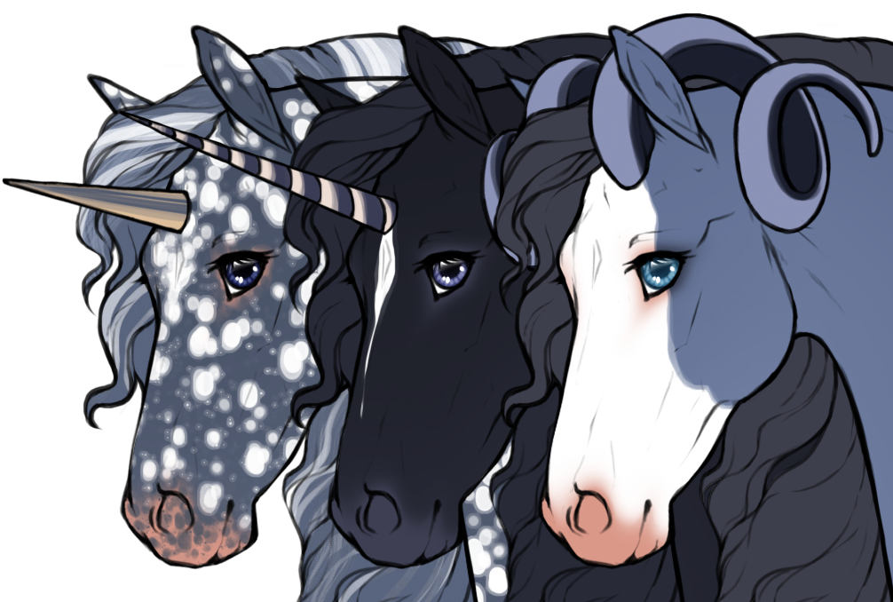 Examples of blue dilute with white