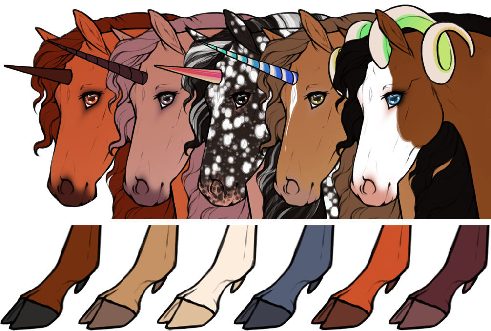 Preview image for horn and hoof color guide