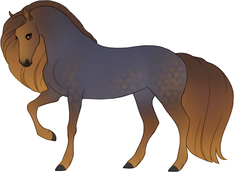 Bronze with dapples on blue chestnut