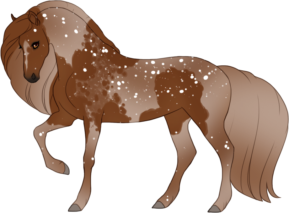 Gheist tobiano mottle, with occluded gheist on mottle allowing the mottle to stay white