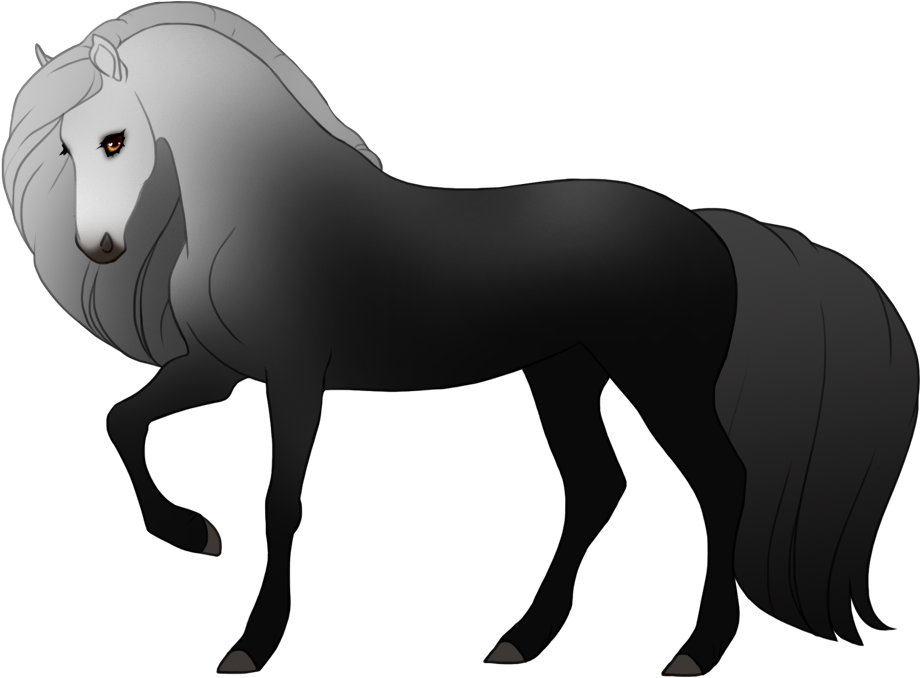 Very unevenly greyed black