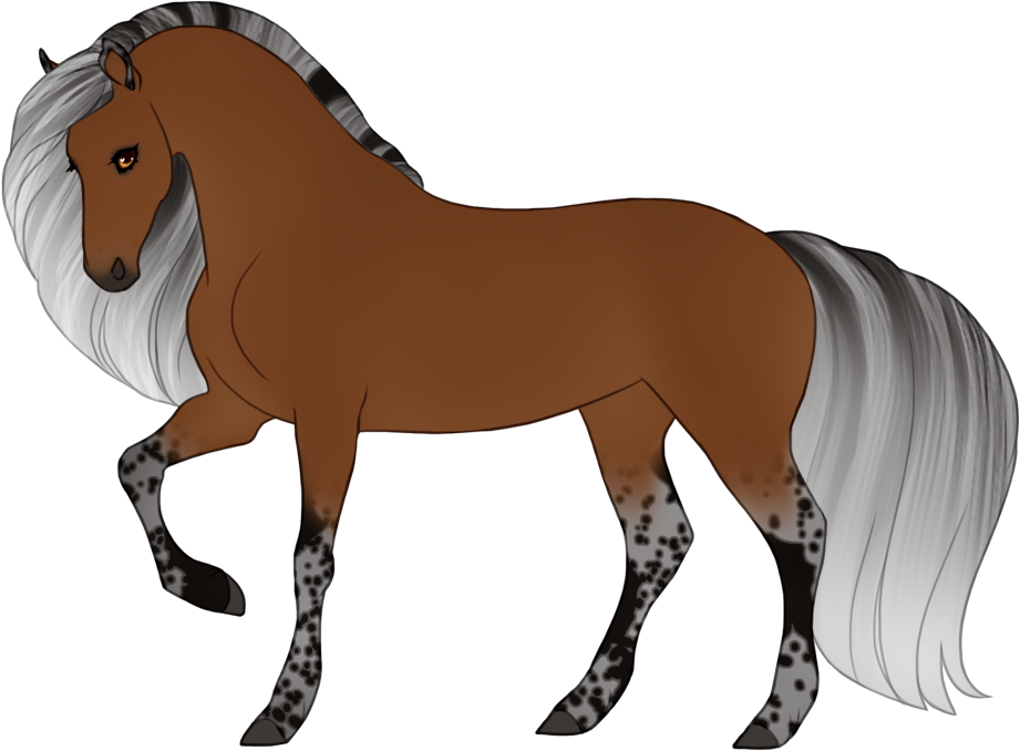 Silver bay (merle on black points only)