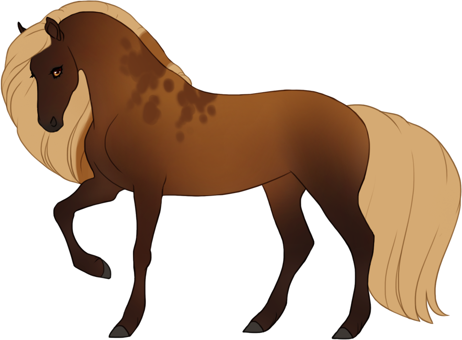 Sooty palomino with soot flakes