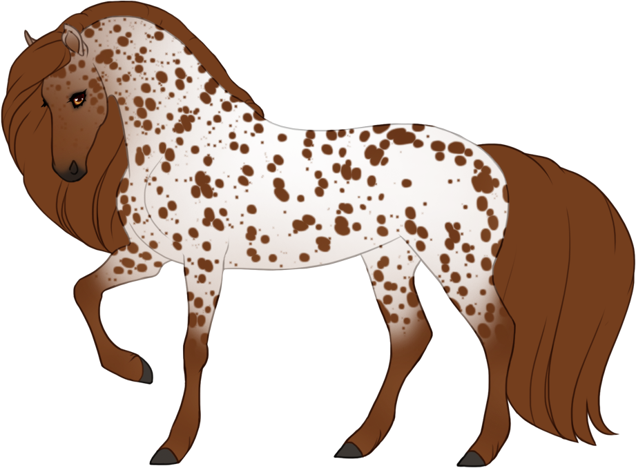 Variegated roan on chestnut