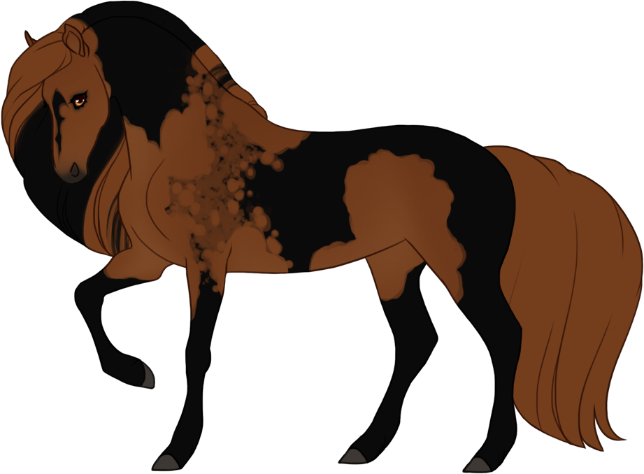 Voided tobiano