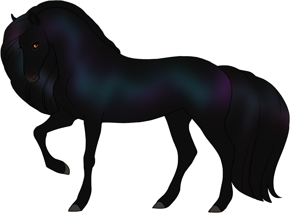 Iridescent sheen on the coat