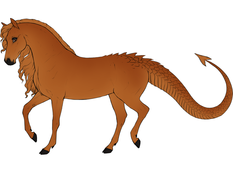 Wyrm bloodline with serpent scales on the tail