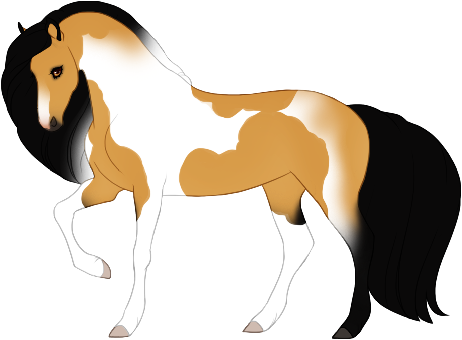 Partially occluded tobiano with very soft roaning