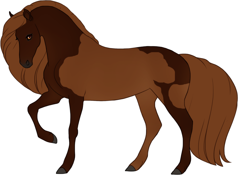 Dark mosaic not affecting mane