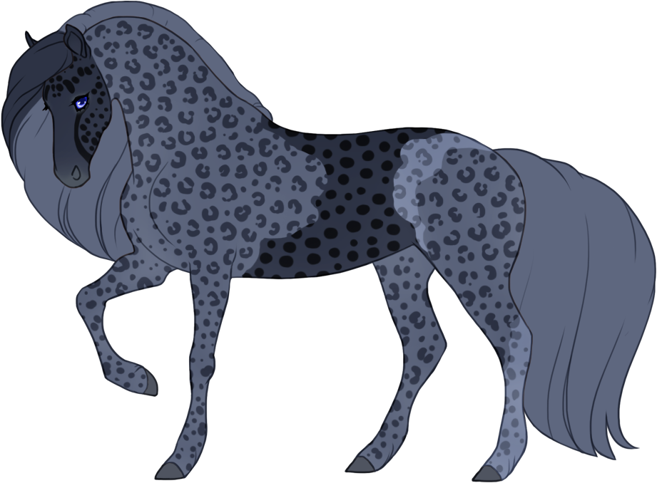 Blue chestnut mosaic pard