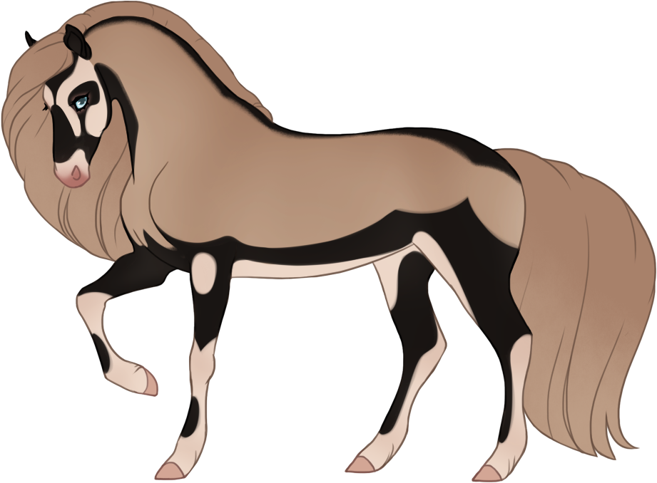 Shroud with light accents, inspired by gemsbok