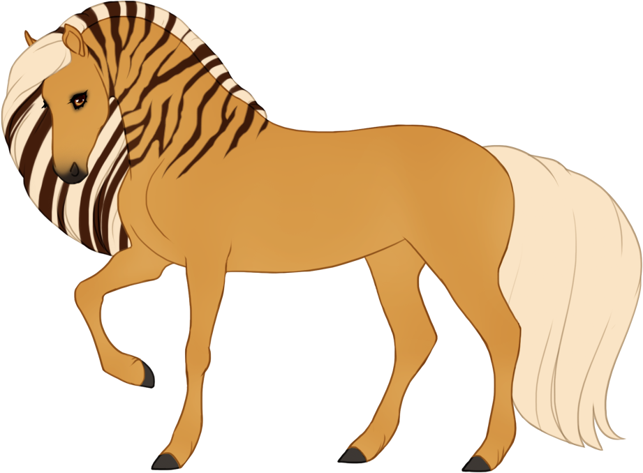 Partial tabby, affecting mane