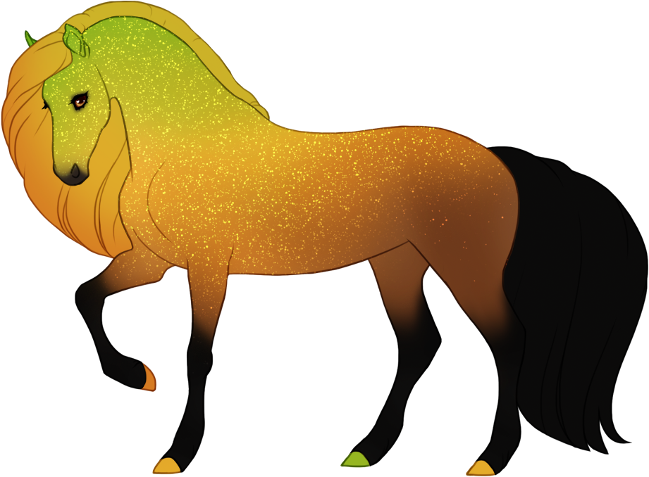 Ember shimmer with glitter effect and partial gradient