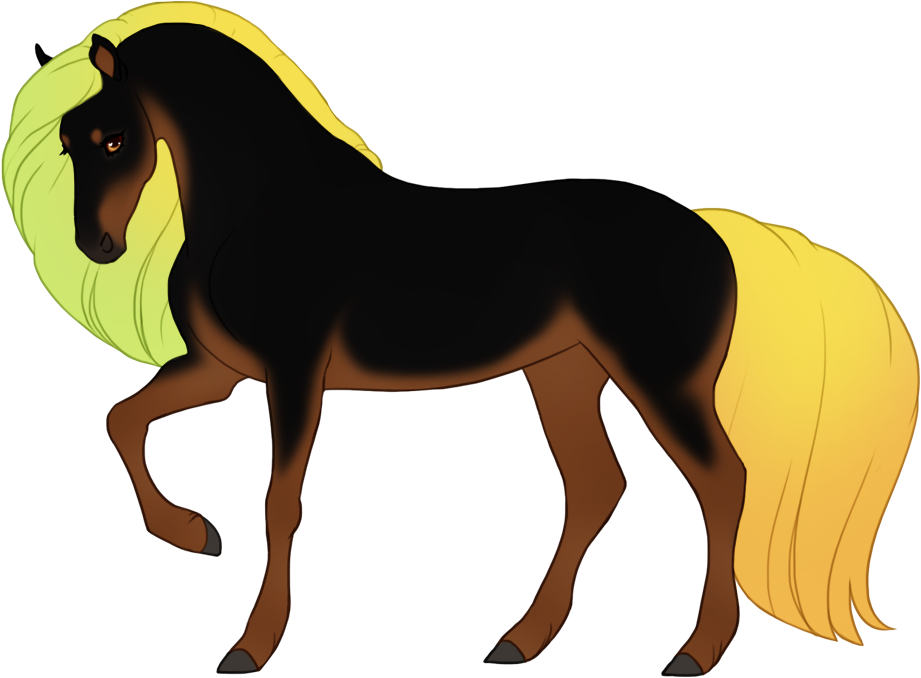 Ember shimmer affecting only mane and tail