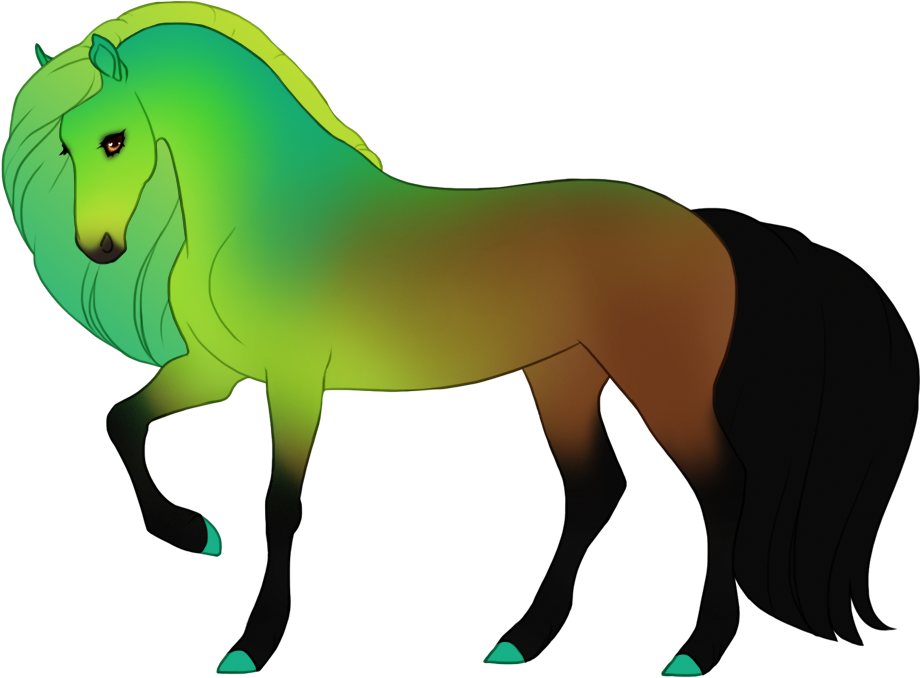 Partial jade shimmer on bay