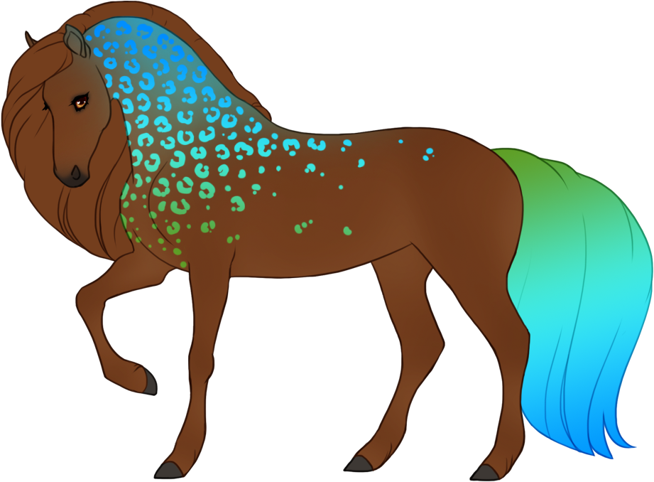 Lagoon with soft neck gradient, affecting pard and tail