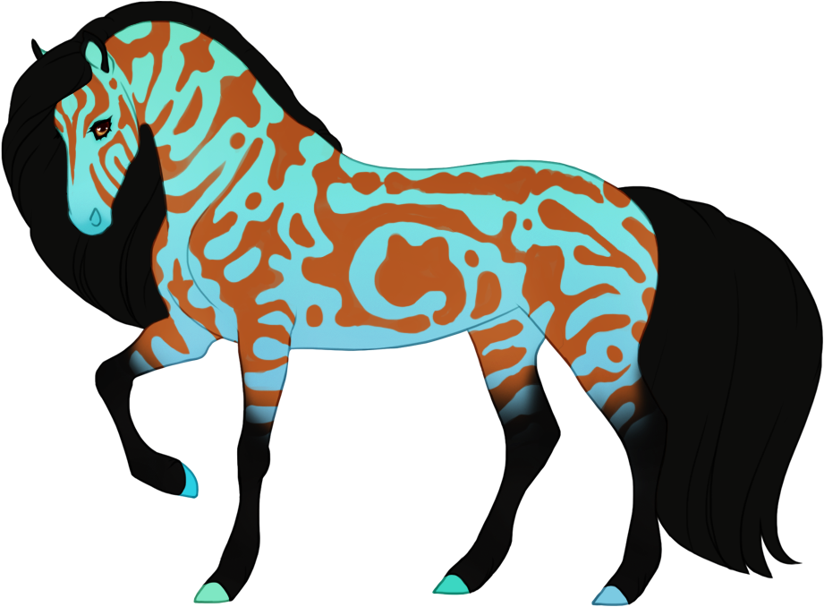 Lagoon affecting the coat and hooves but not the tabby pattern
