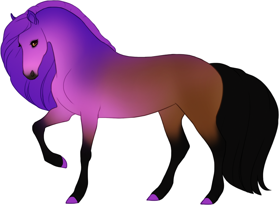 Partial orchid shimmer gradient