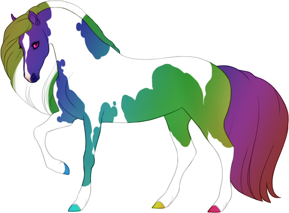 Prismatic affecting the coat, eye and hooves