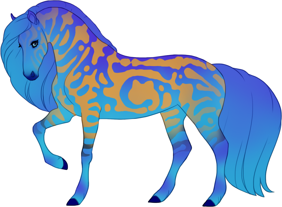 Sapphire shimmer not affecting tabby (buckskin base)