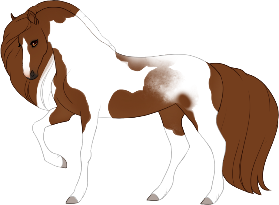 Causing tobiano edges to be partially roaned