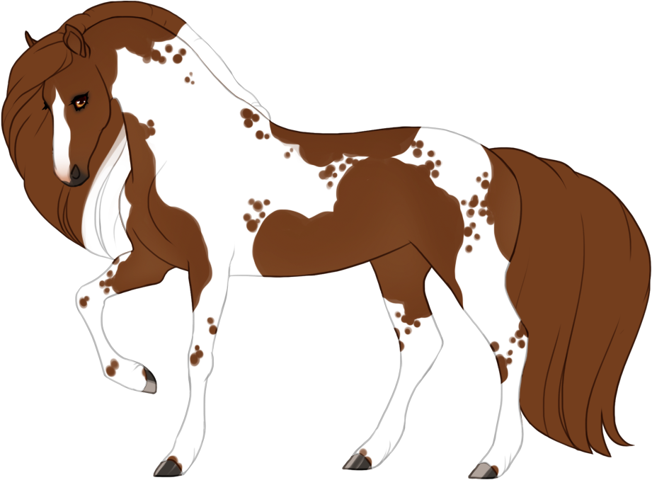 Tobiano with cat tracks