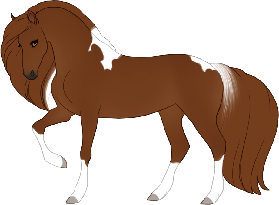 Minimal tobiano with shoulder and rear markings